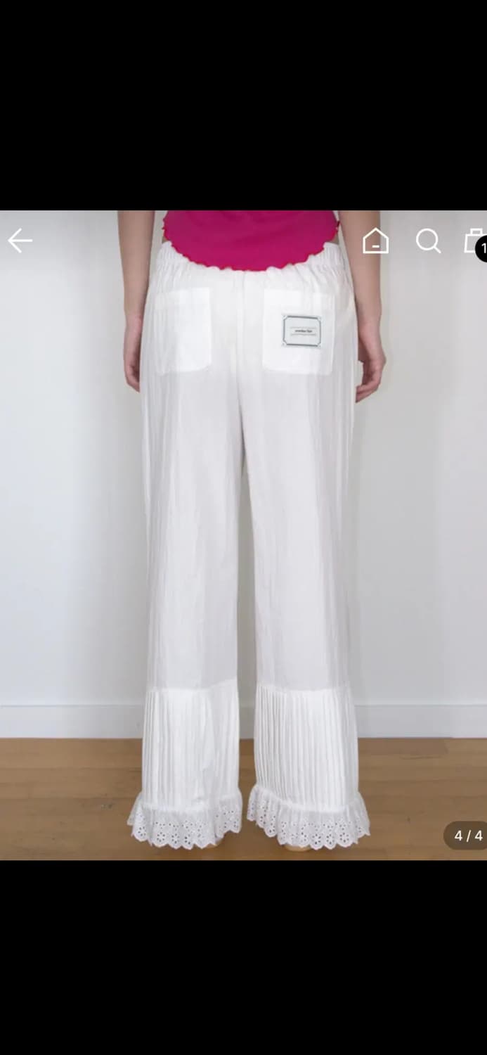 오버듀플레어 LACE PINTUCK COTTON PANTS 상품이미지2