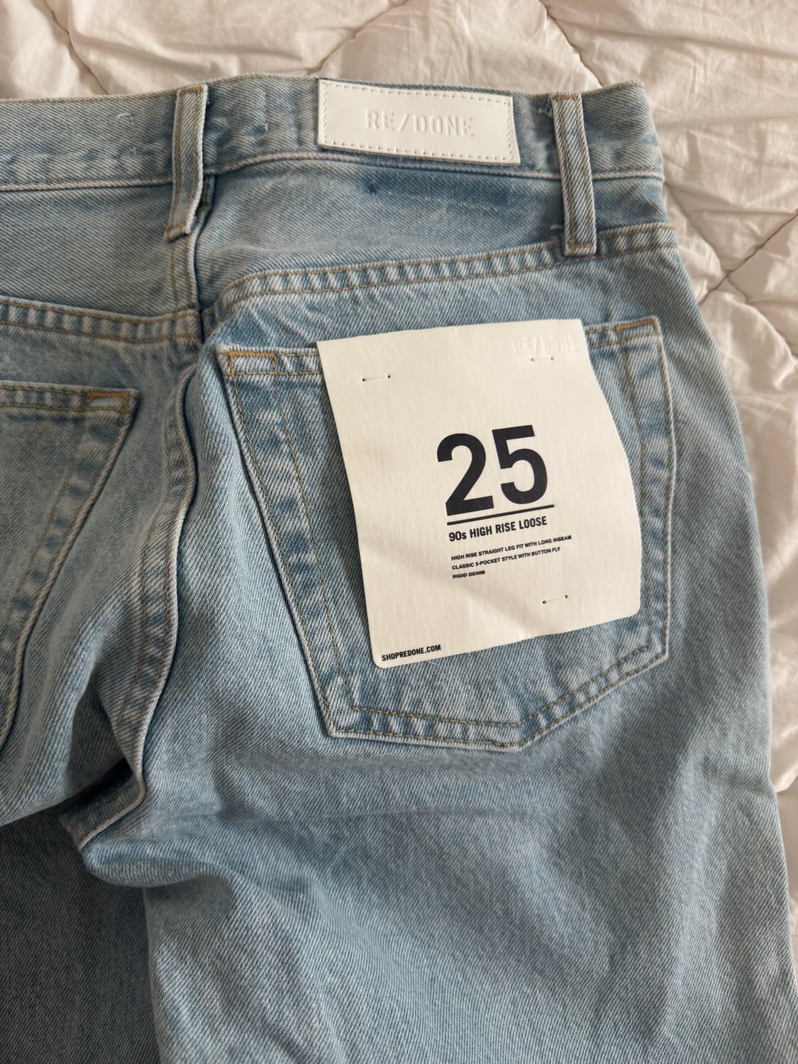 Re/done 리던 90s high rise loose jean팝니다 상품이미지4