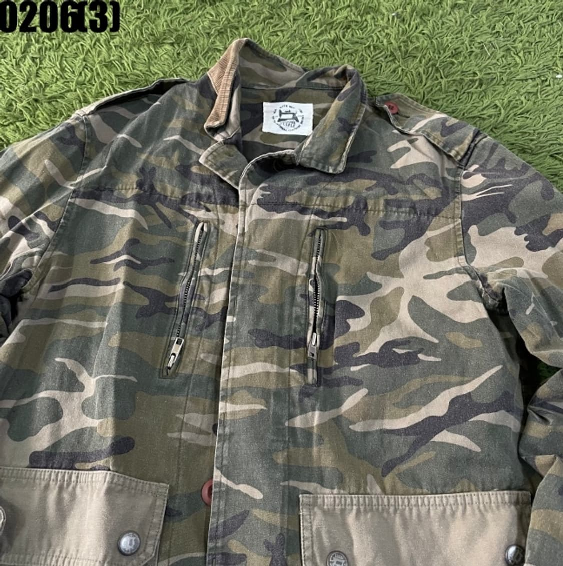 빈티지 밀리터리 카모 자켓 상품이미지2