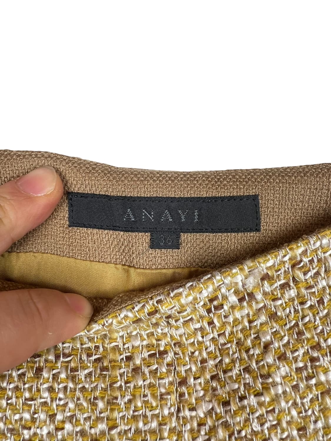 ANAYI 트위드 자켓 & 스커트 셋업 SIZE38 상품이미지7