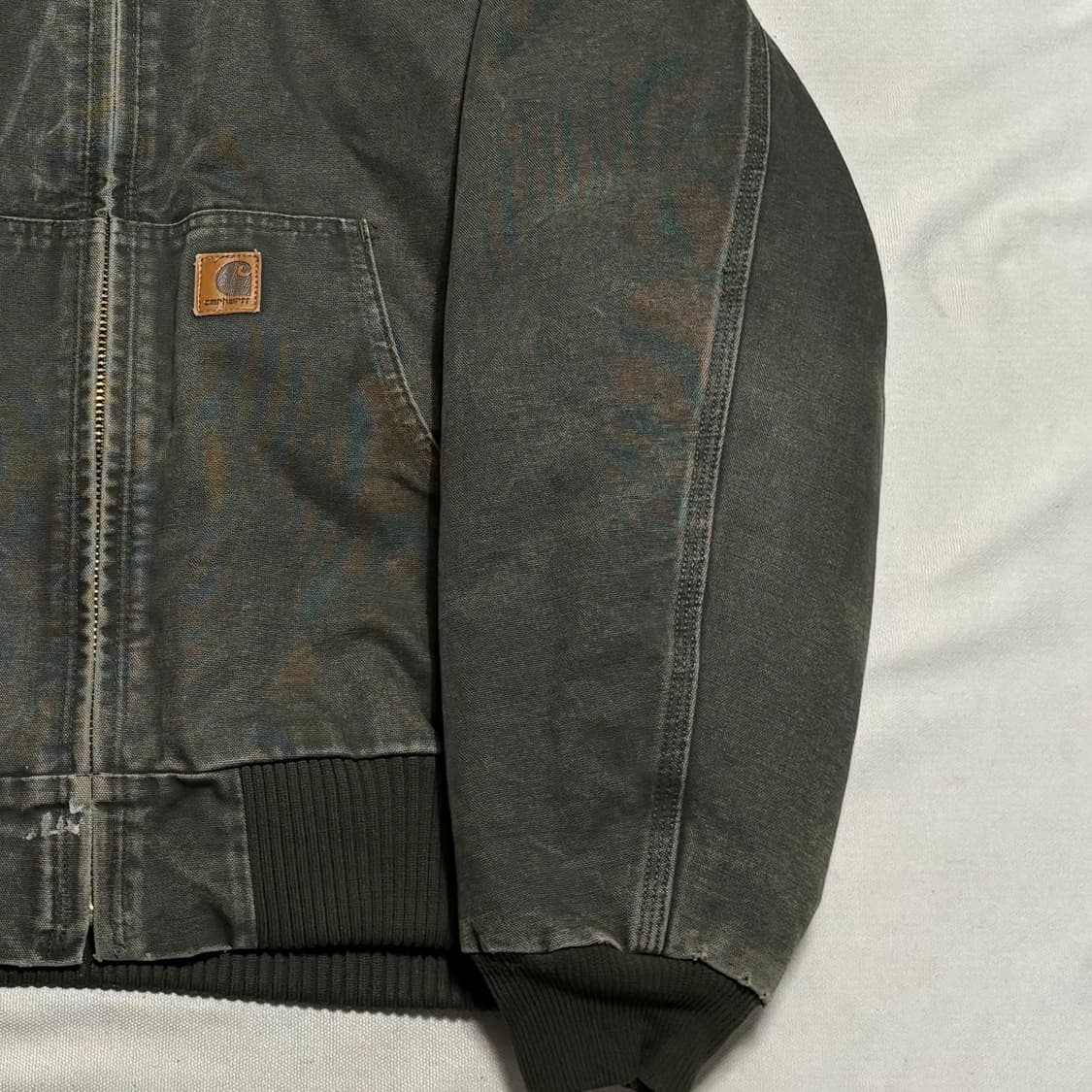 L 칼하트 카키 후드 워크 자켓 상품이미지1