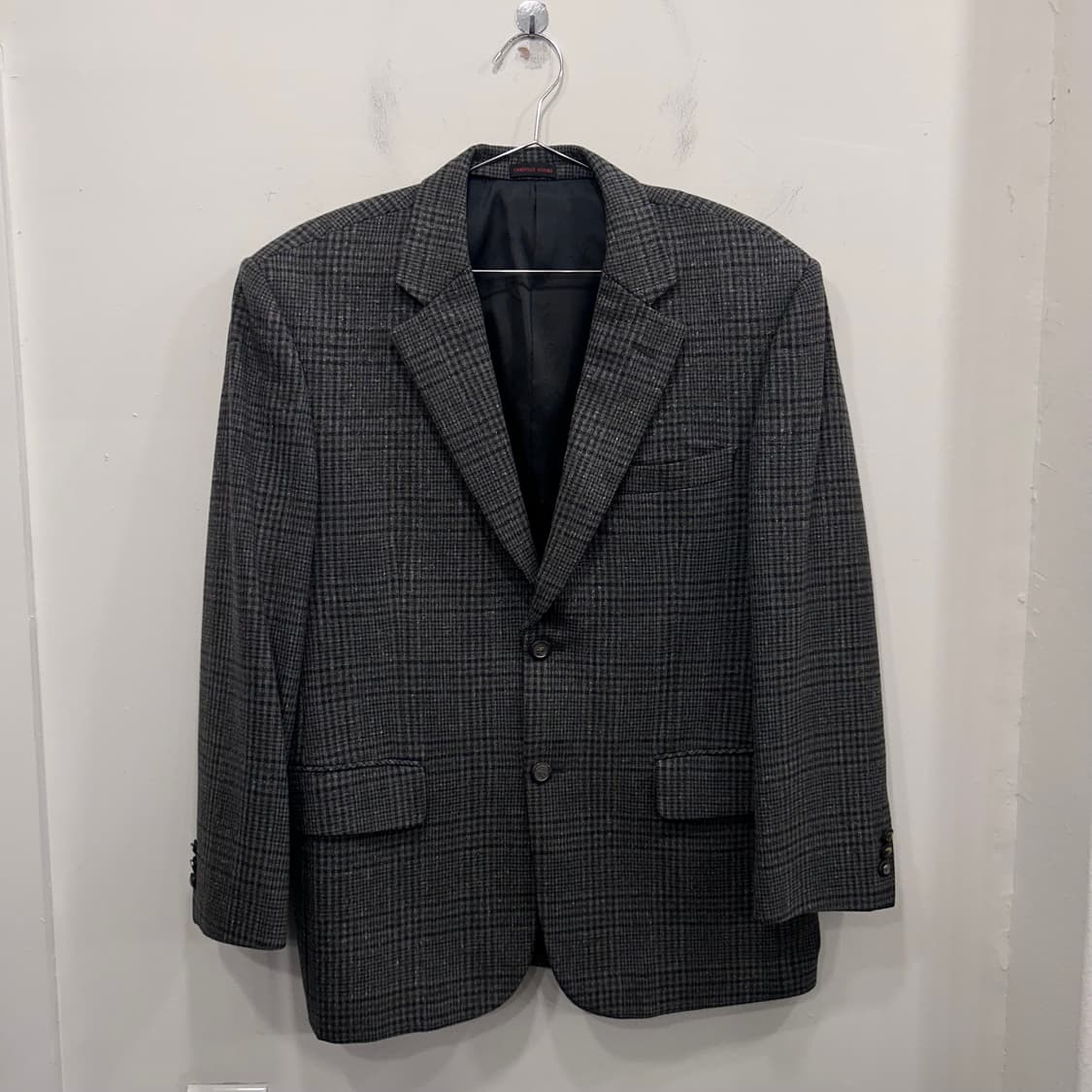 크리스티앙 오자드 투버튼 체크 블레이져 상품이미지2