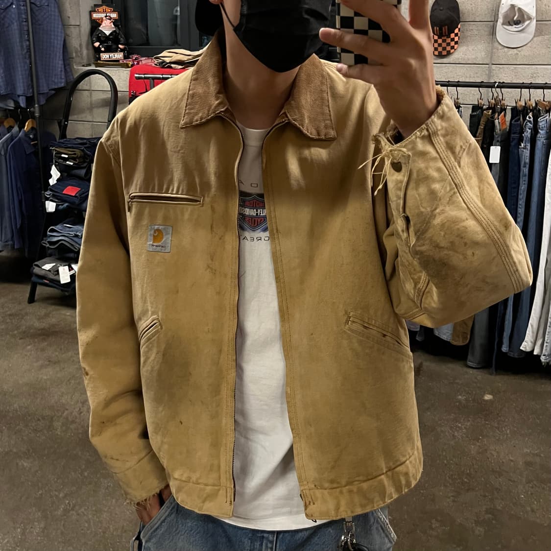 90s Carhartt 디트로이트 자켓 (110) 상품이미지6