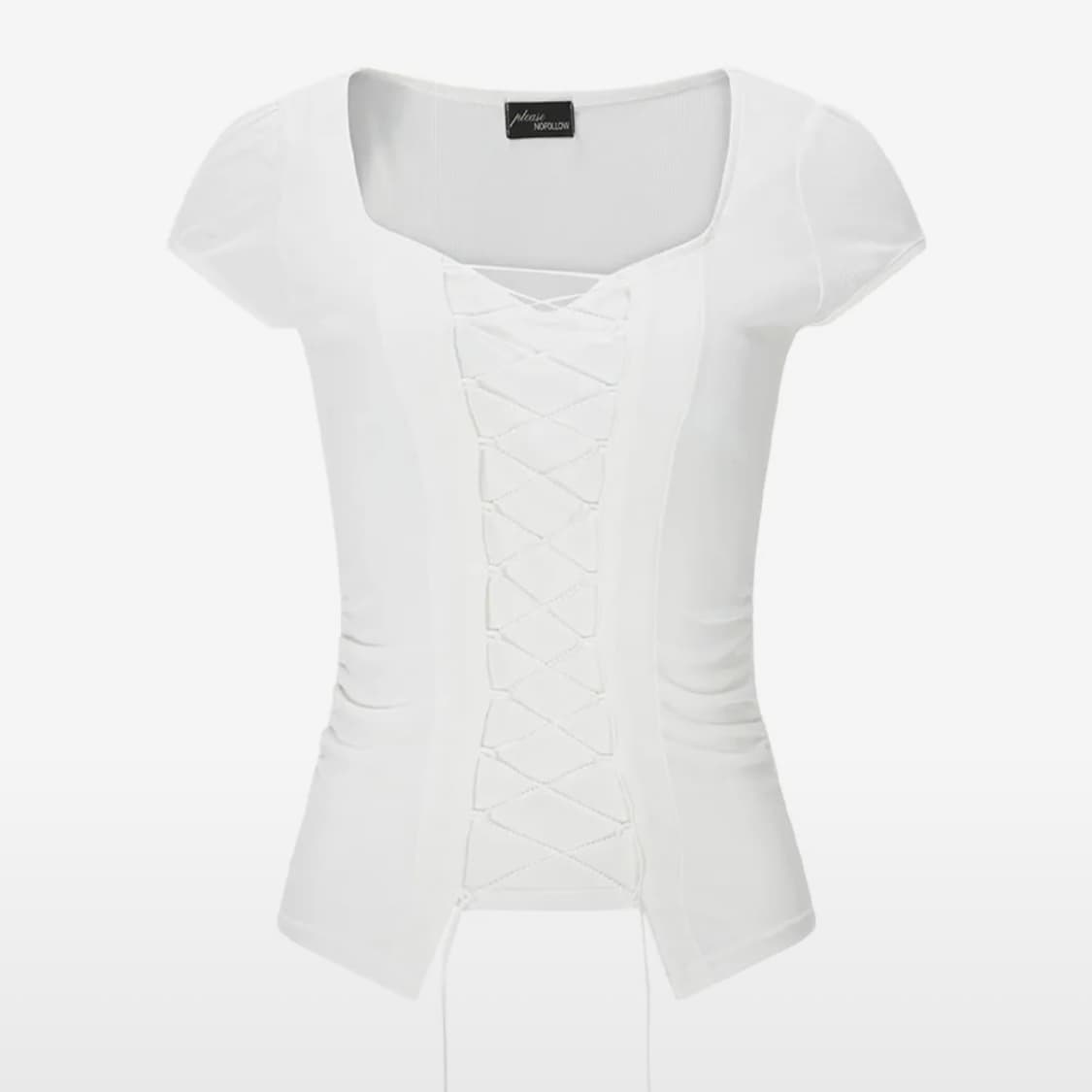 Heren Corset Short Sleeve Top 상품이미지1
