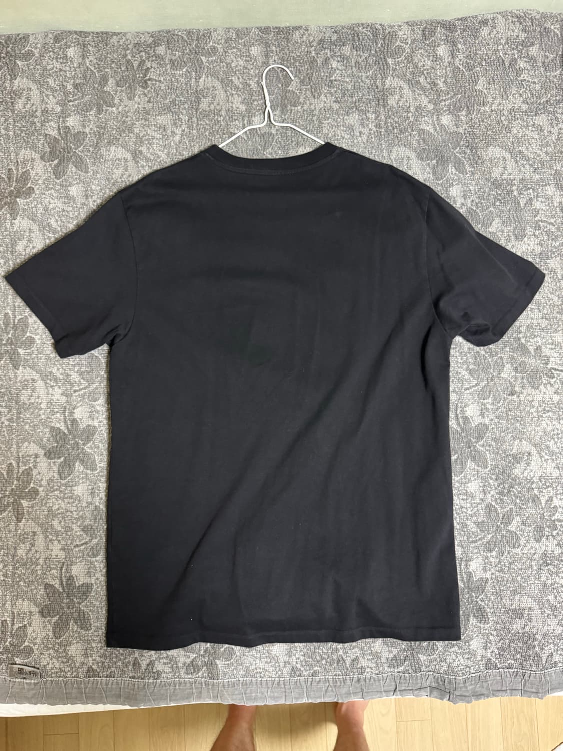 메종키츠네 레터링 반팔 티셔츠 블랙 105 상품이미지2