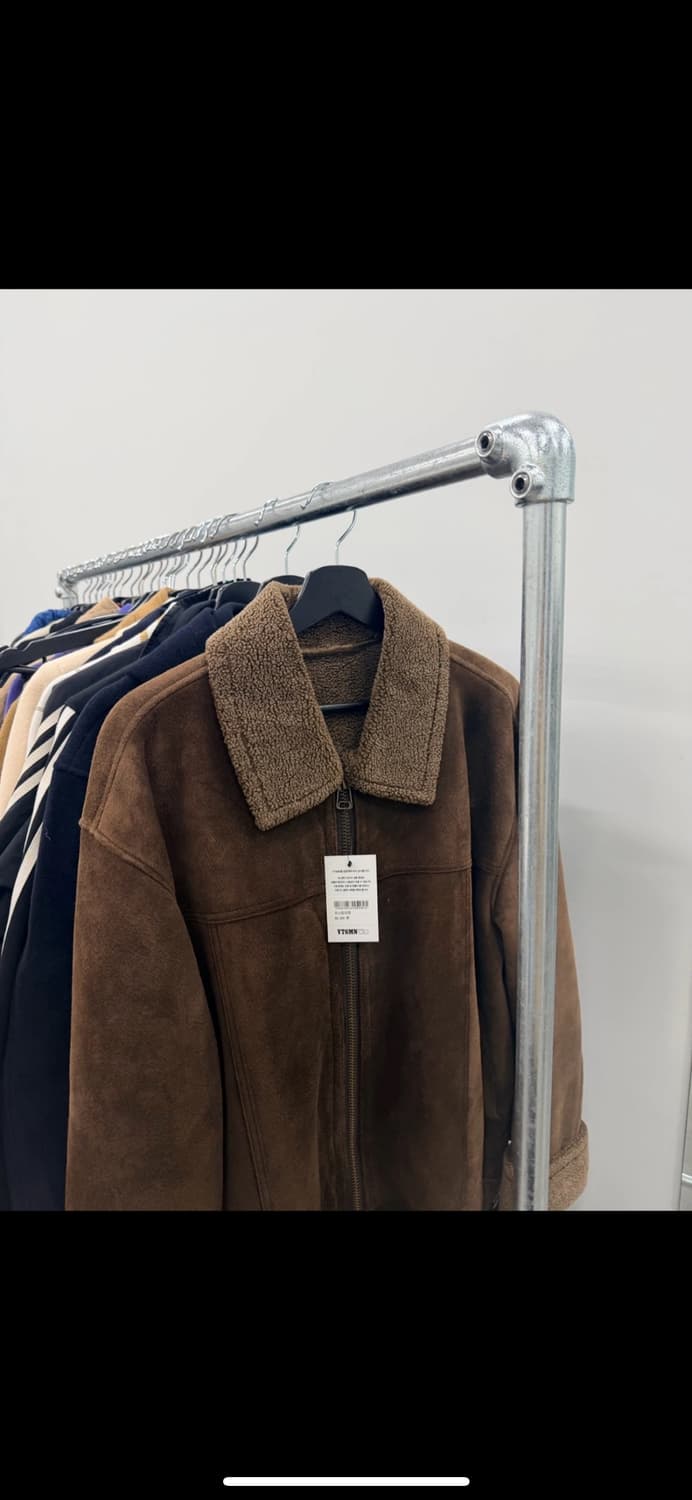 밤색 가죽 무스탕 105 사이즈 상품이미지1