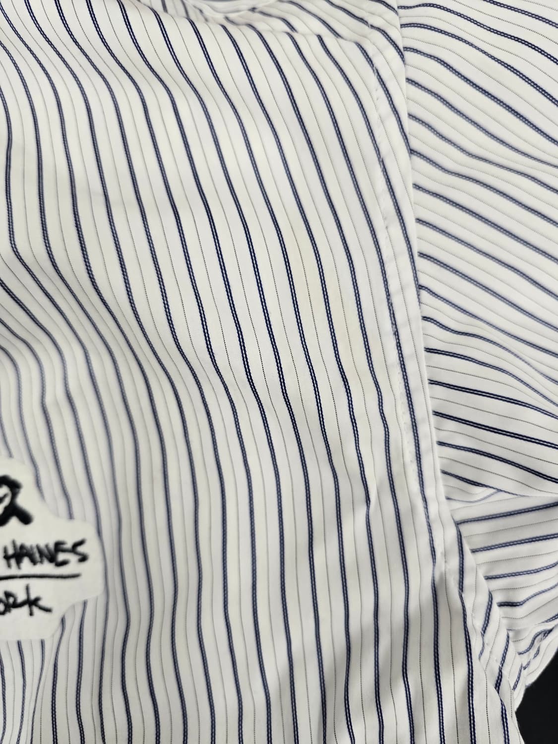 질스튜어트 뉴욕 x리처드 헤인즈 스트라이프셔츠.   싸이즈 105 상품이미지7