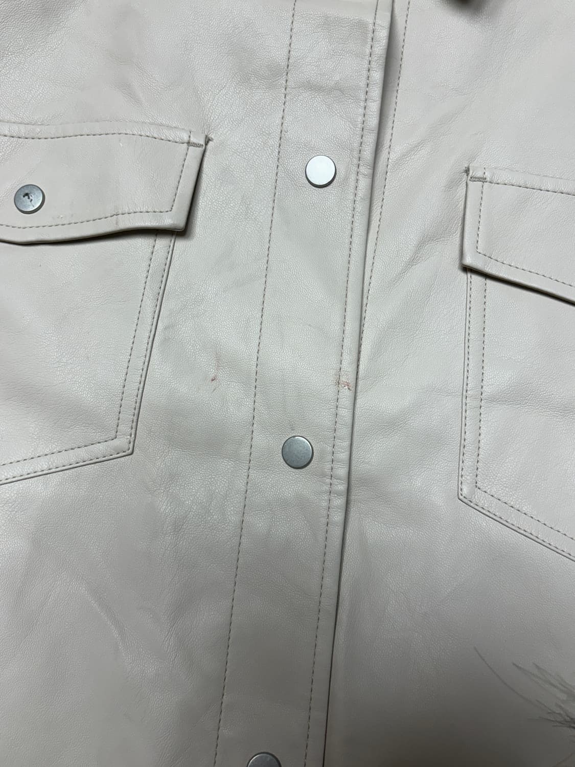 재패니즈 아이보리 레자셔츠 자켓 상품이미지4