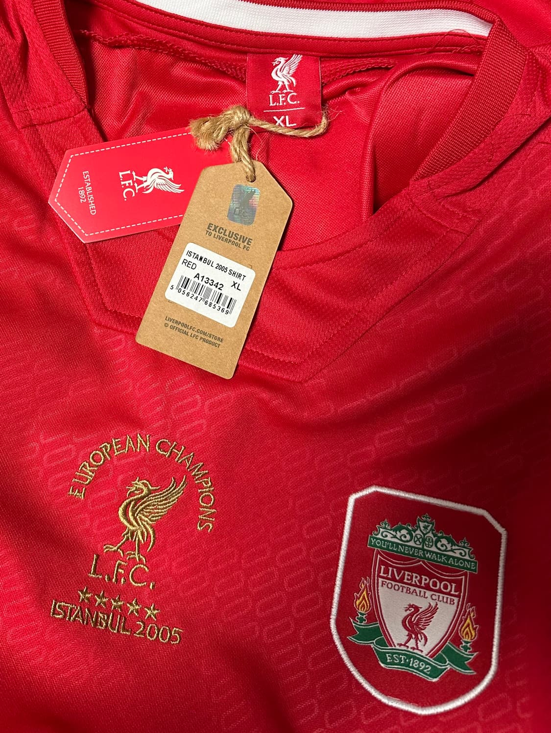 리버풀 제라드 04-06 홈 유니폼 XL 새상품 상품이미지4