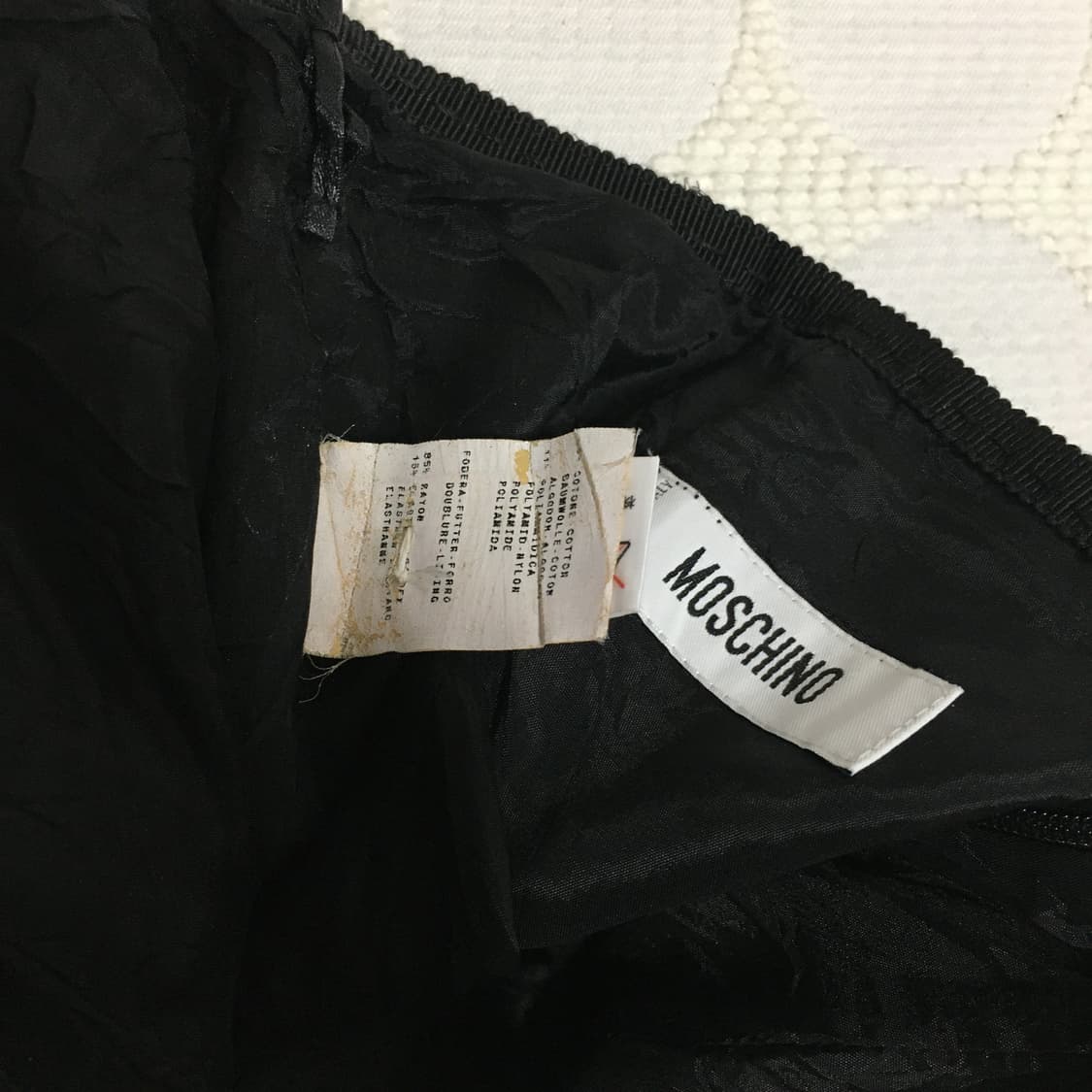 Moschino 블랙 디테일 튜브톱 원피스 상품이미지8