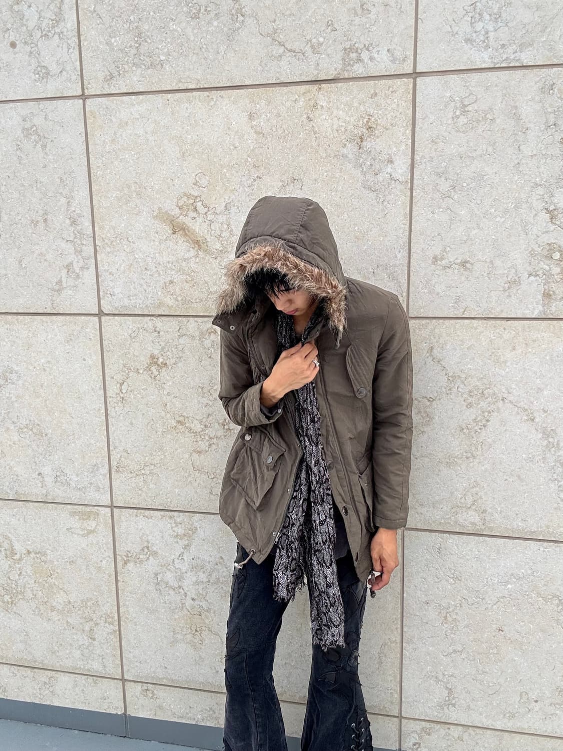 “Vintage” Y2K Grunge Mood Fur Jacket 상품이미지8