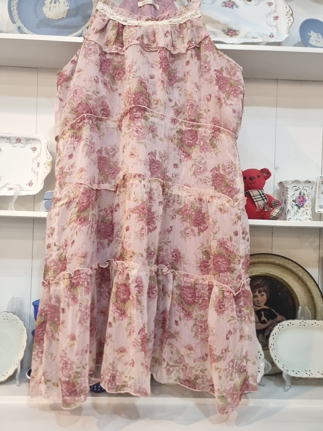 axes femme(악시즈팜므) 라벤더로즈 레이스 캉캉 슬립원피스 상품이미지3