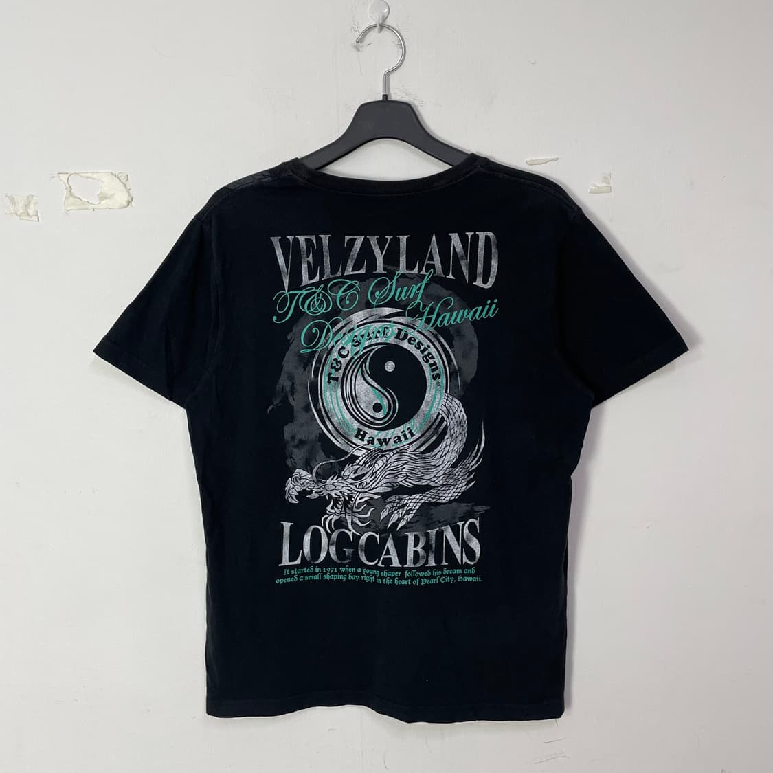 T&C Surf Designs Hawaii 블랙 드래곤 반팔 티셔츠 상품이미지6