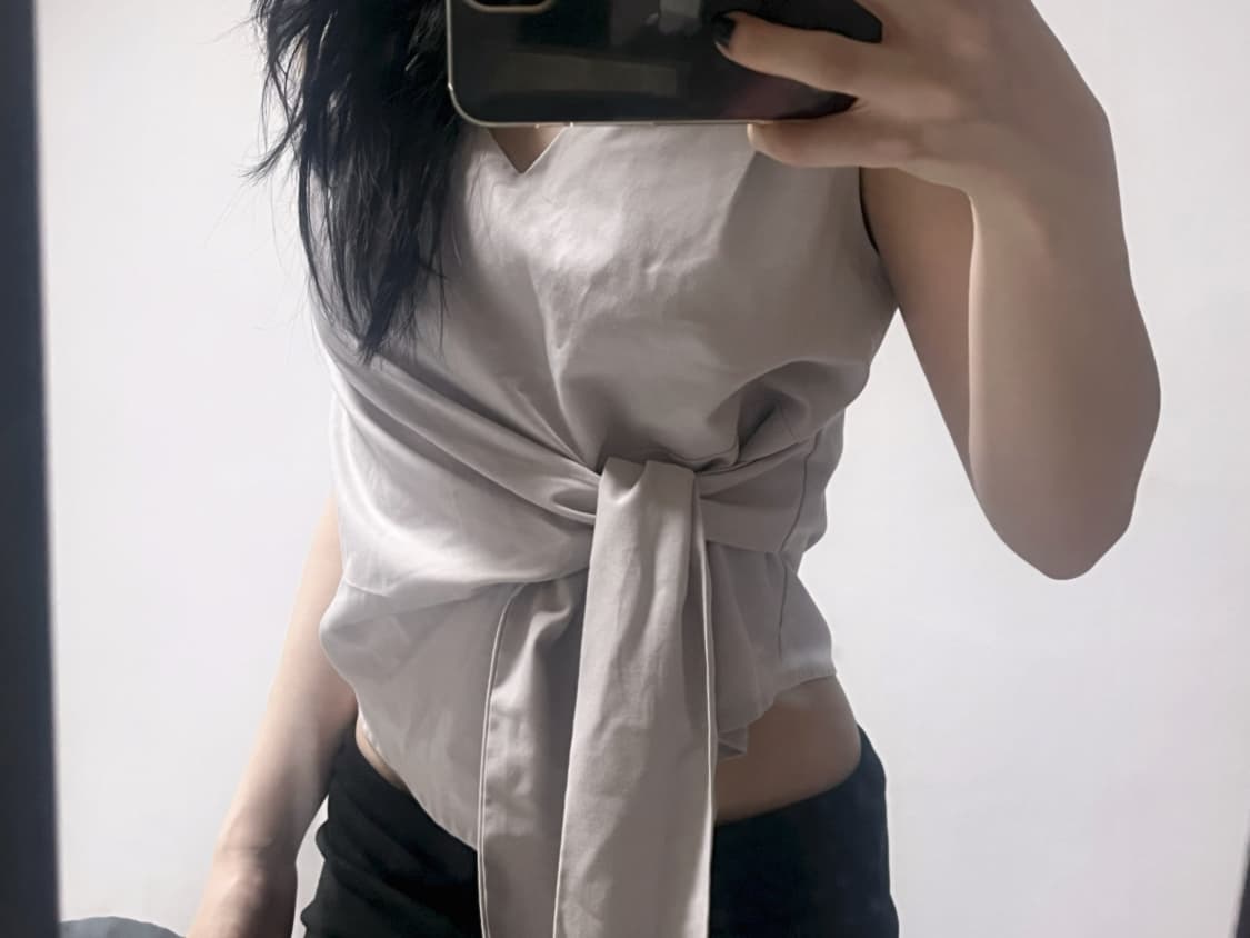 Ribbon sleeveless 상품이미지1