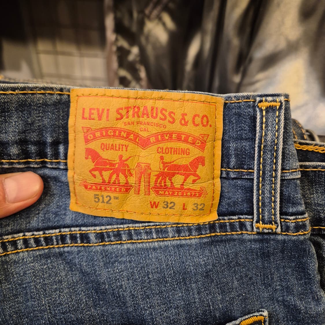 (32인치) 리바이스 512 슬림핏 청바지  상품이미지3