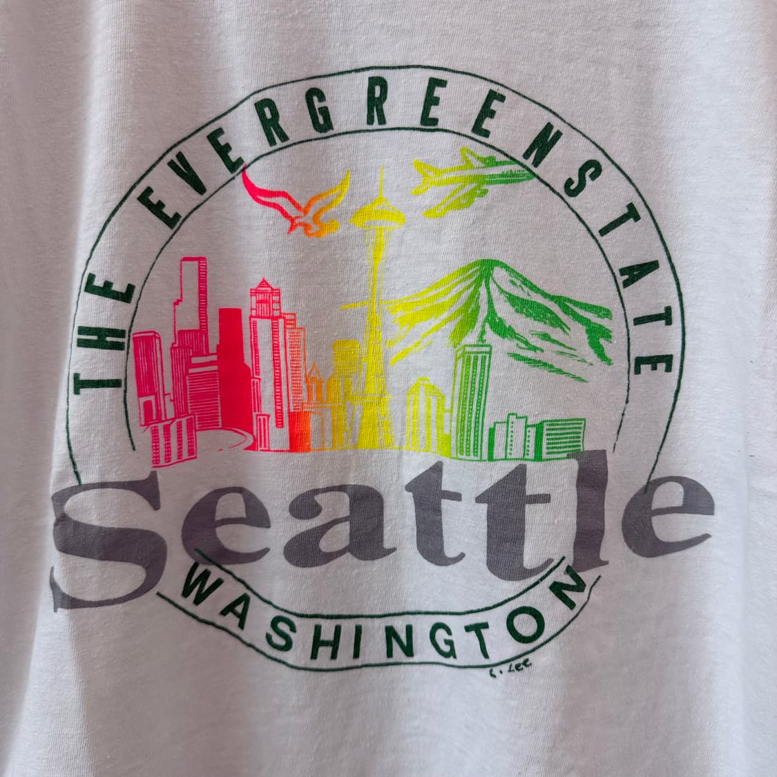 90s Vintage Seattle Single Stitch Tshirt 상품이미지2