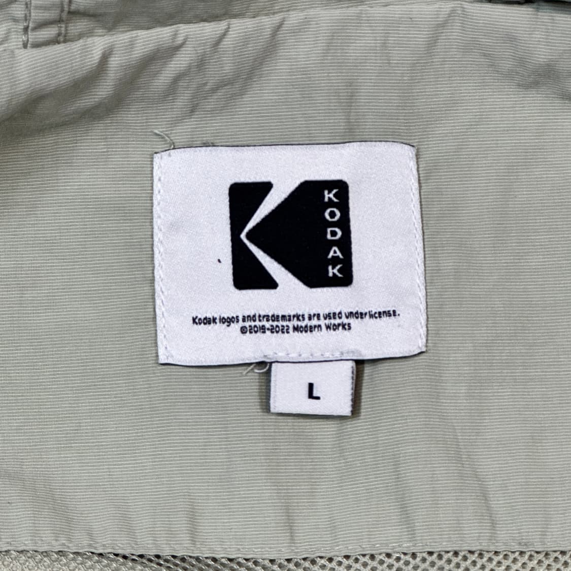 L) 코닥 어패럴 후드 바람막이 자켓 2way지퍼 상품이미지8