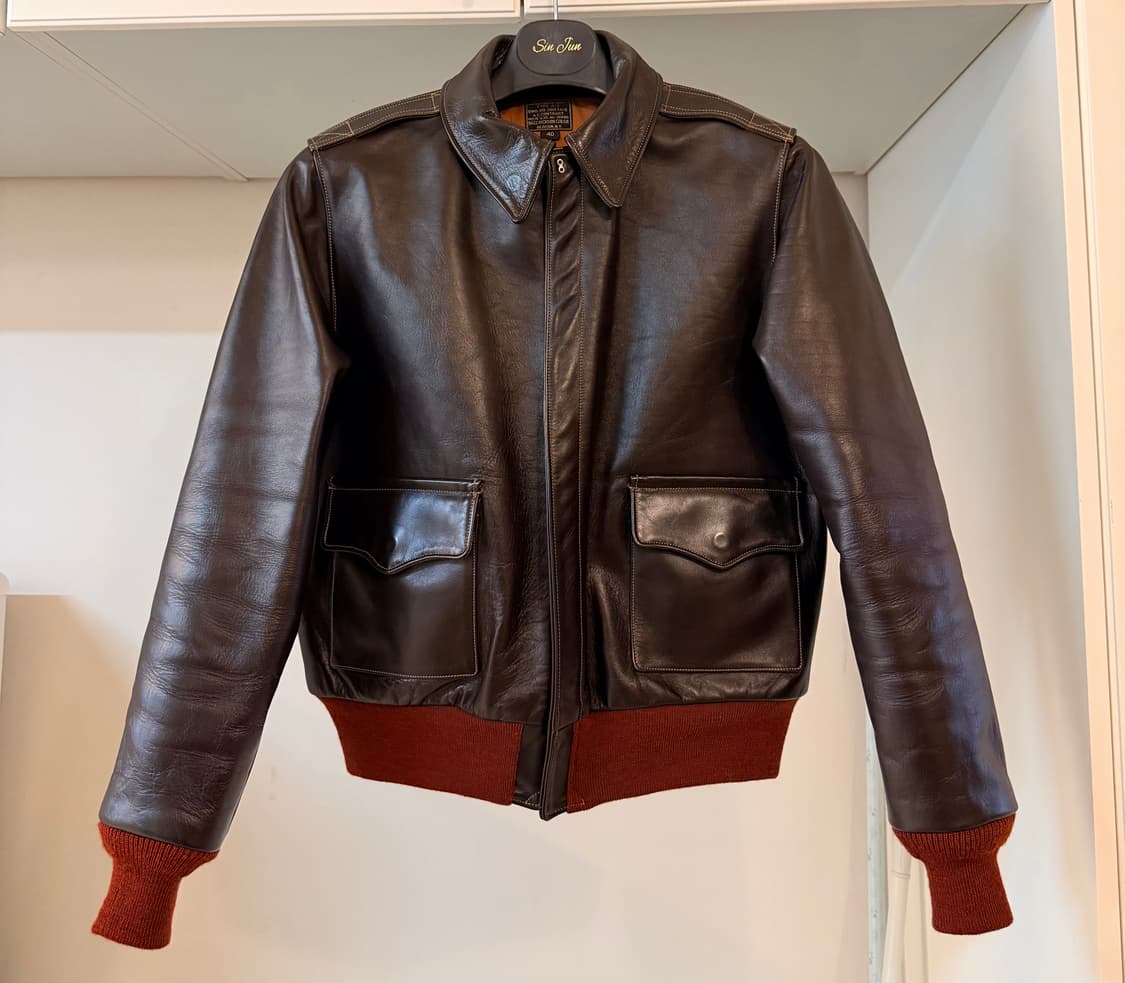 버즈릭슨 A-2 레드립 40사이즈 BR80644 말가죽 상품이미지1