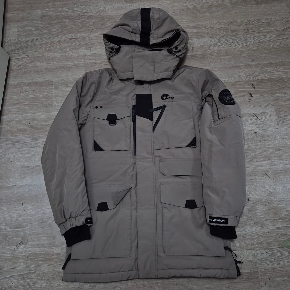 네파 사이드와펜 구스다운 후드 패딩 점퍼 XL(105) 상품이미지1