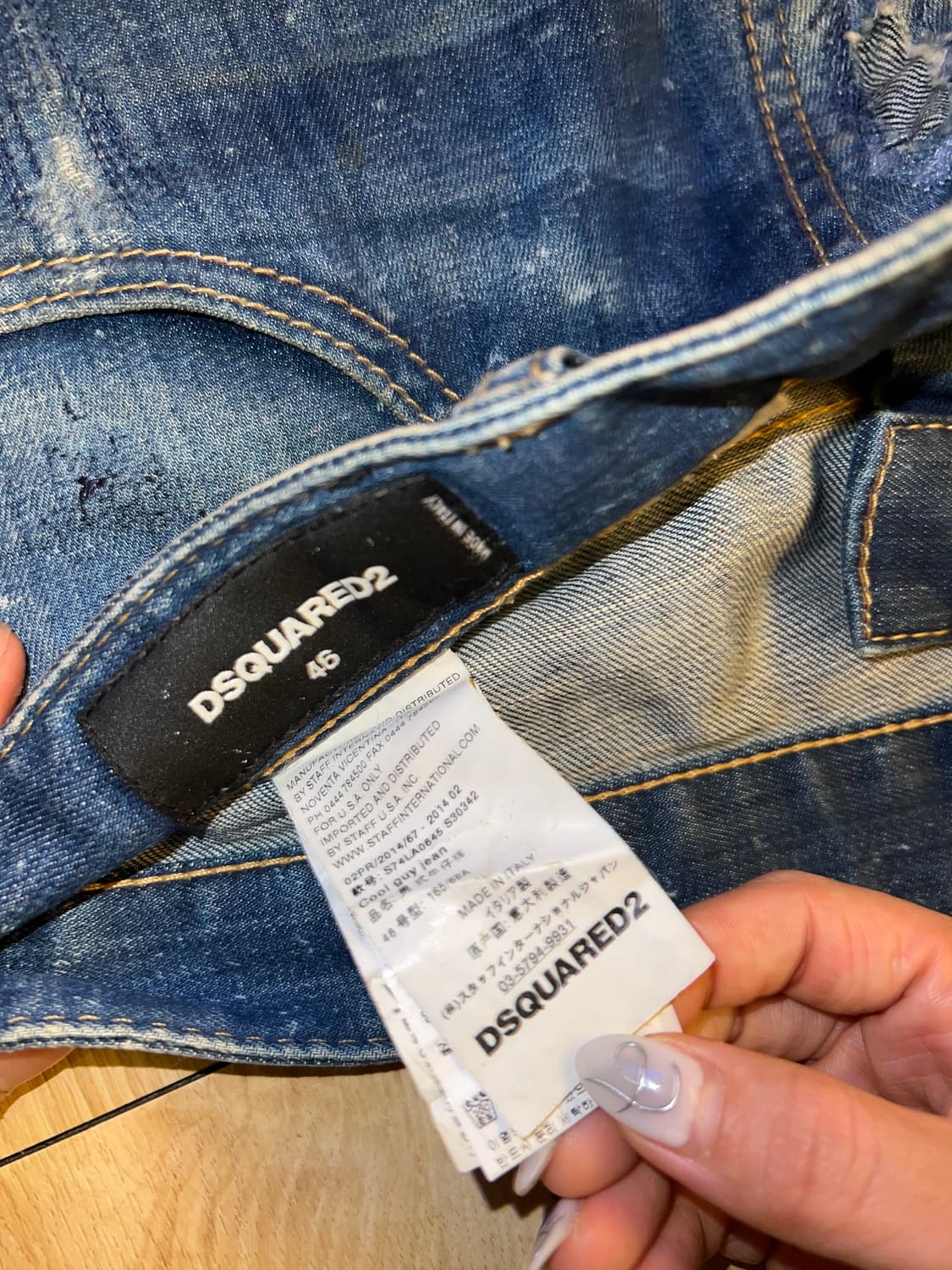 Dsquared2 Patch & Paint Denim Jeans 상품이미지6