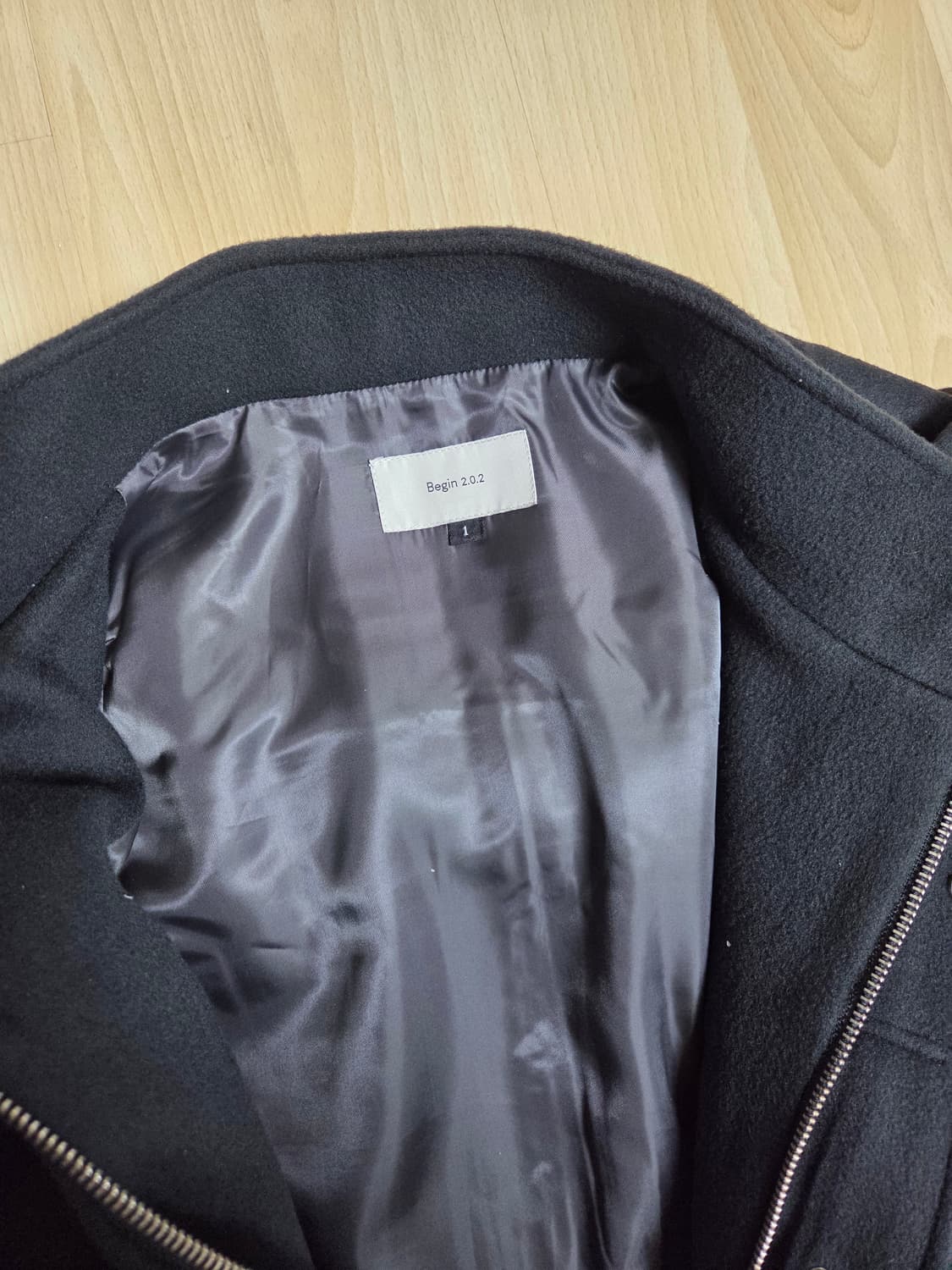 비긴202 후디코트점퍼 1사이즈 네이비 상품이미지2