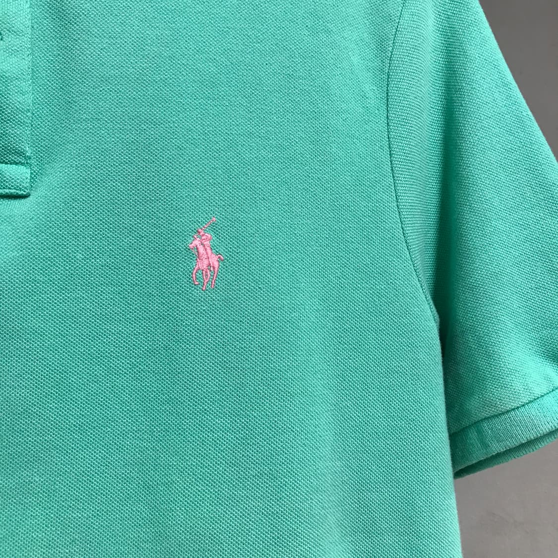 폴로 랄프로렌 QR PK 반팔 카라티 민트 S 상품이미지4