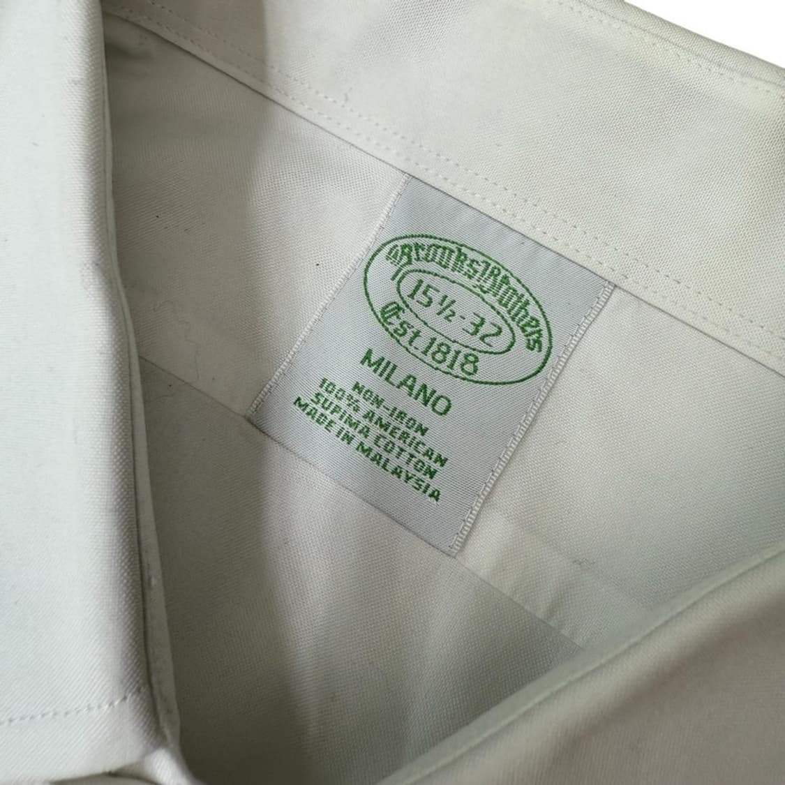 브룩스브라더스 화이트 셔츠 r1882 상품이미지6