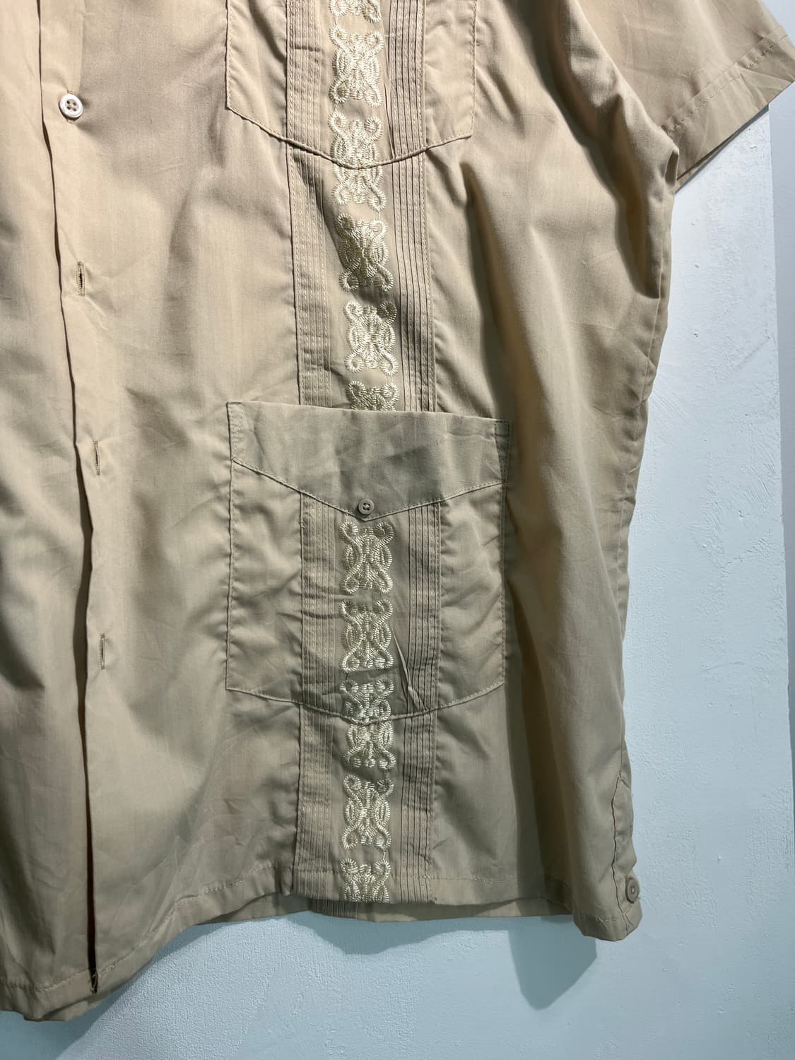 90s Omega Guayabera Shirts (쿠바 셔츠) 2XL 상품이미지6