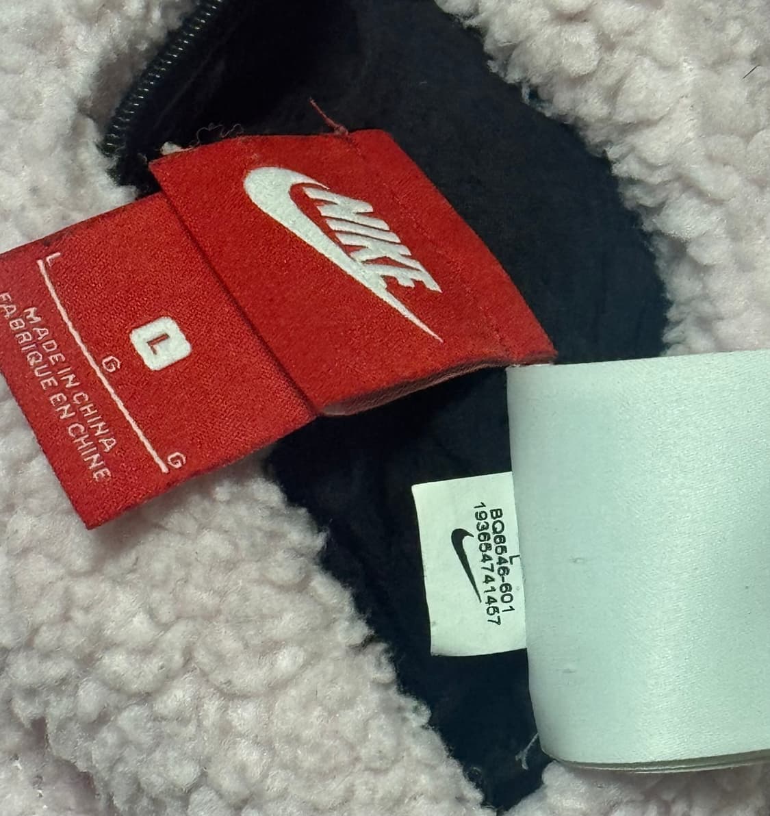 나이키 블랙핑크 핑검 리버시블 투웨이 후리스 뽀글이 상품이미지8