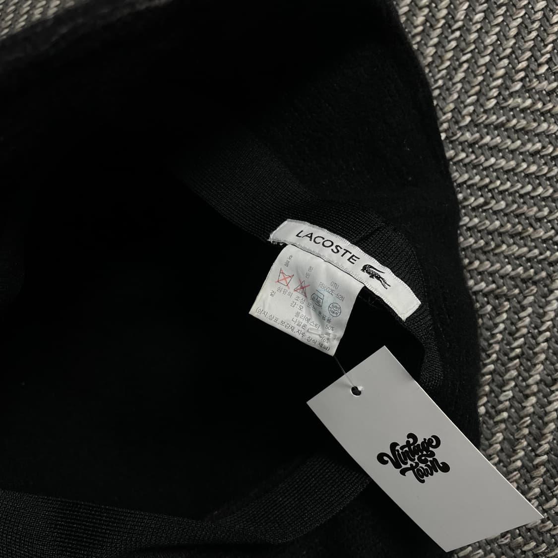 라코스테 자수로고 울 버킷햇 블랙o 3479 상품이미지3