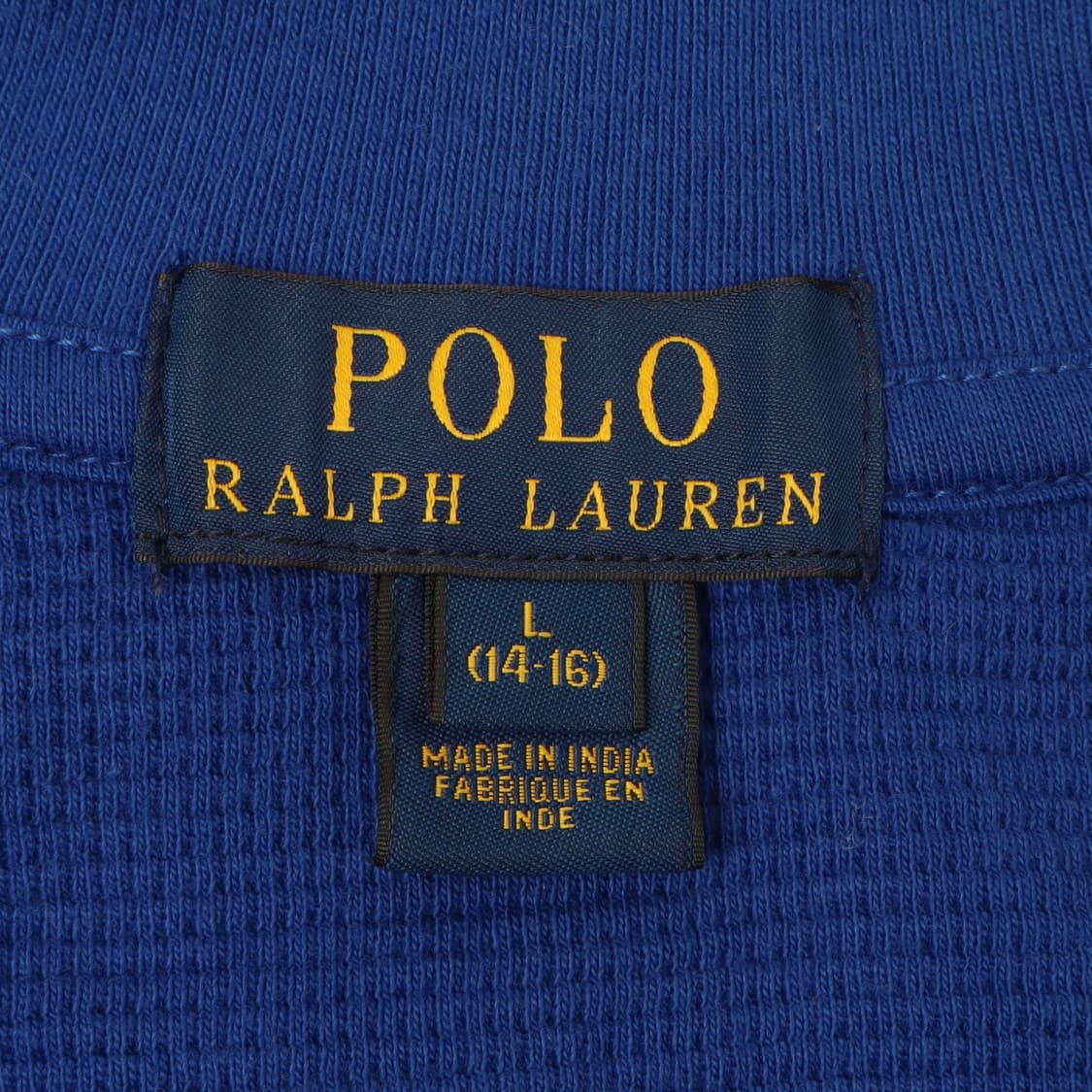 폴로 랄프로렌 블루 하프집업 와플 니트 상품이미지8