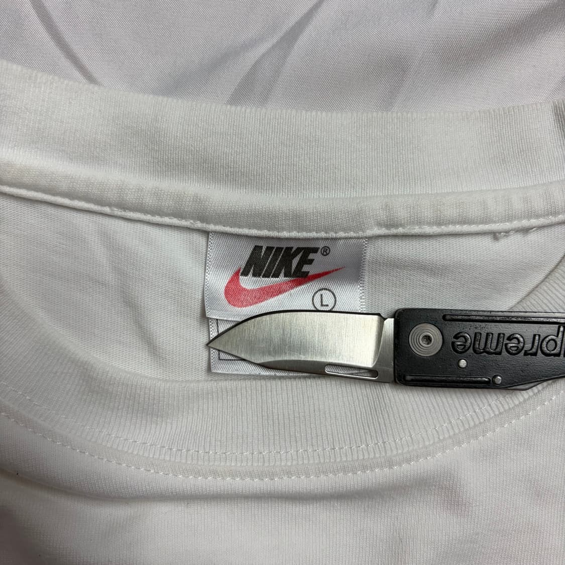 [L] 90s usa 에어 바킨 (알라) 빈티지 나이키 티셔츠 상품이미지5