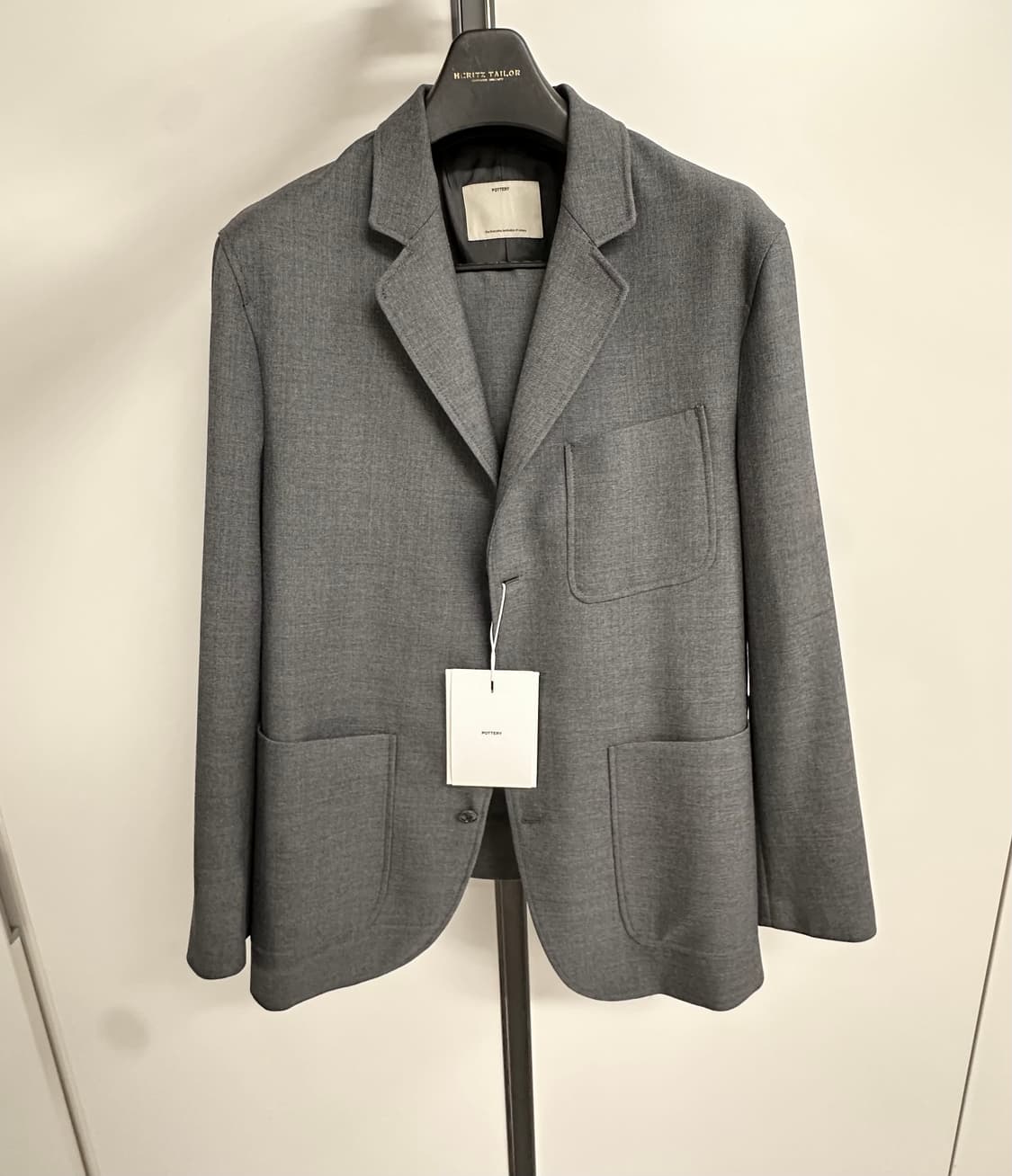 포터리 울 스포츠 셋업 미드그레이 3/4 size 상품이미지8