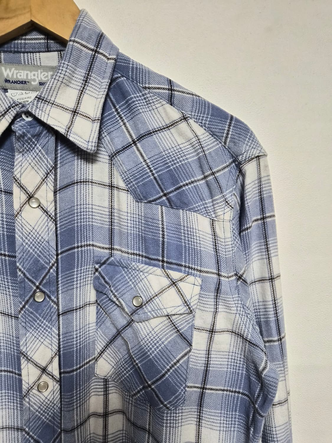 랭글러Wrangler 체크 웨스턴 셔츠 M사이즈 - S289 상품이미지3