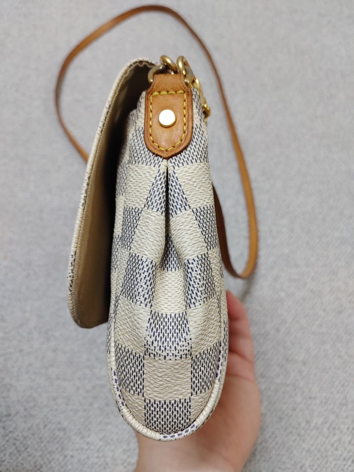 정품 루이비통 다미에 아주르 페이보릿 mm 크로스백 클러치백 상품이미지3