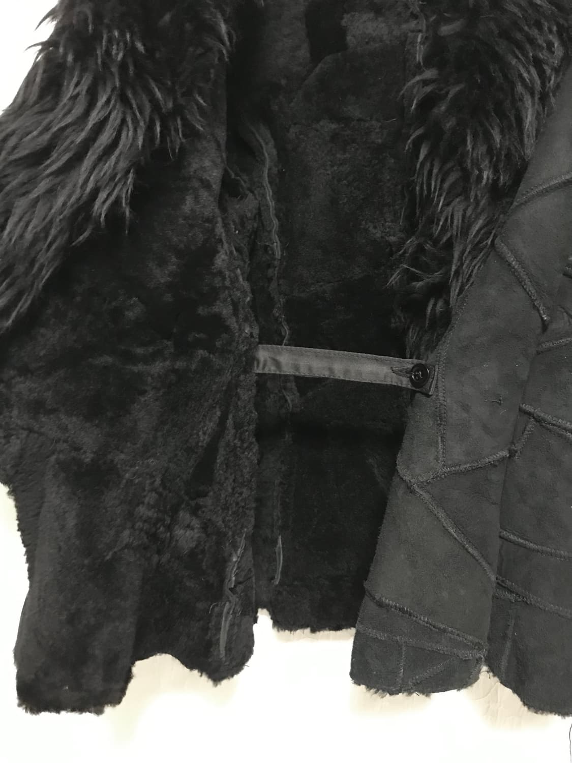 빈티지 쉽스킨 양가죽 패치워크 레더 퍼자켓 상품이미지10