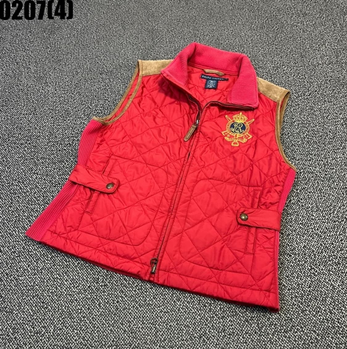 [L] 폴로 랄프로렌 레드 퀼팅 조끼 베스트 0207(3) 상품이미지1