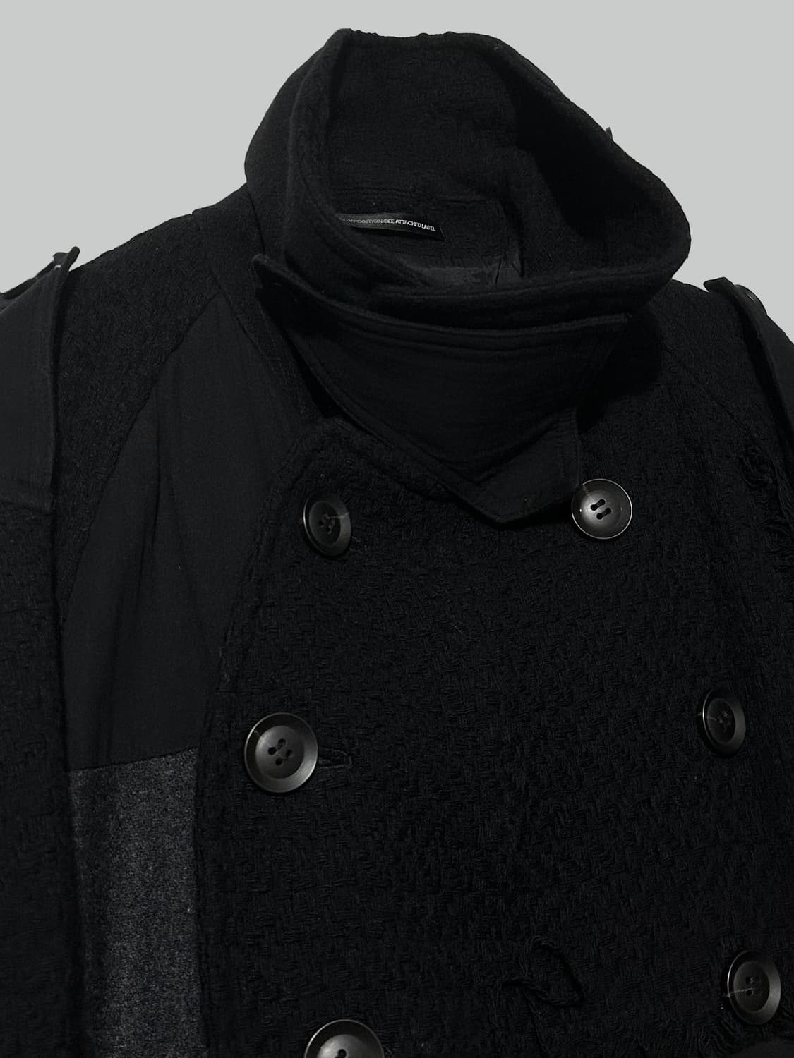 요지 야마모토 패치워크 피코트 상품이미지4