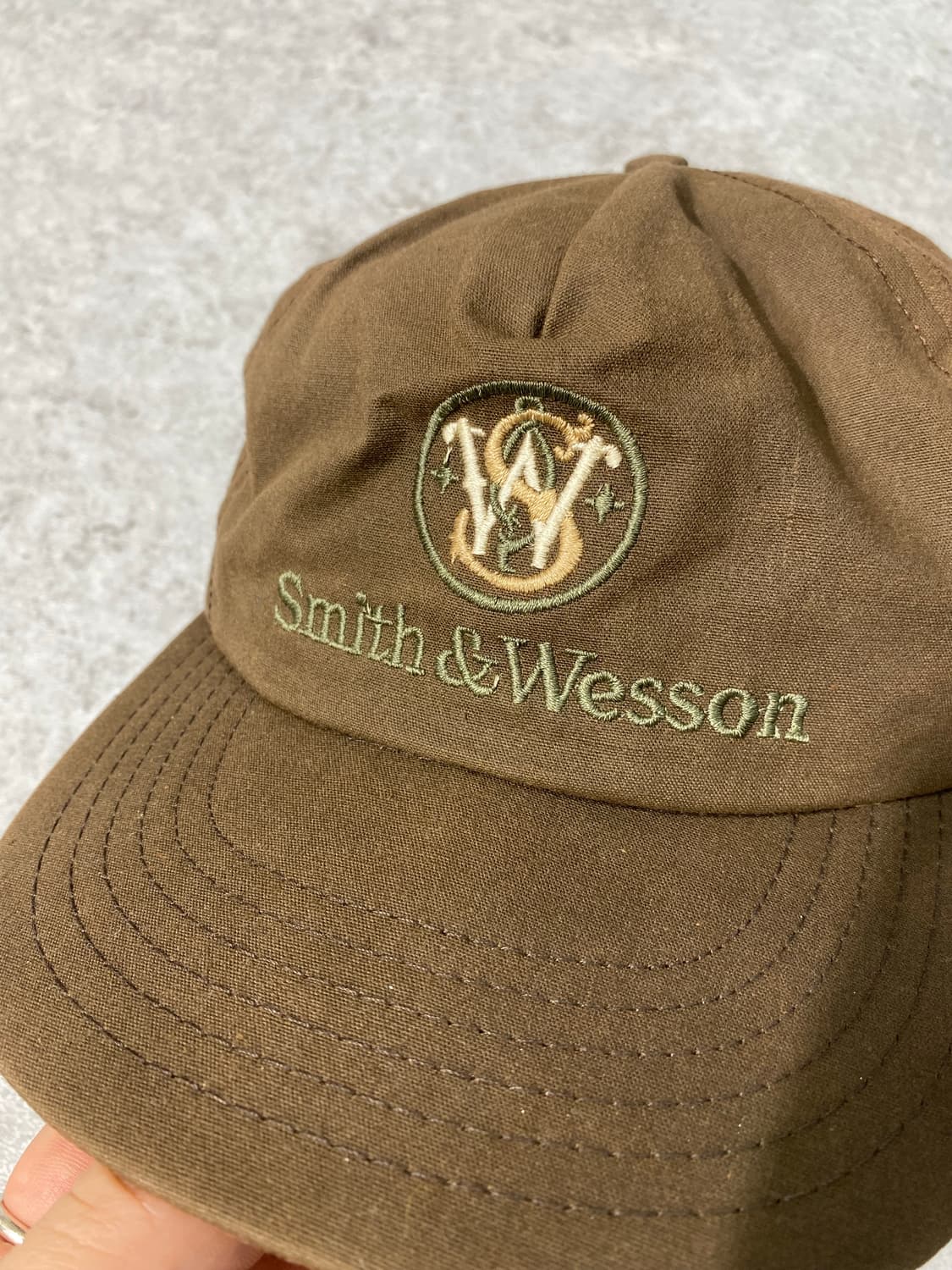 [OS] 90's Smith & Wesson USA 브라운 볼캡 상품이미지3