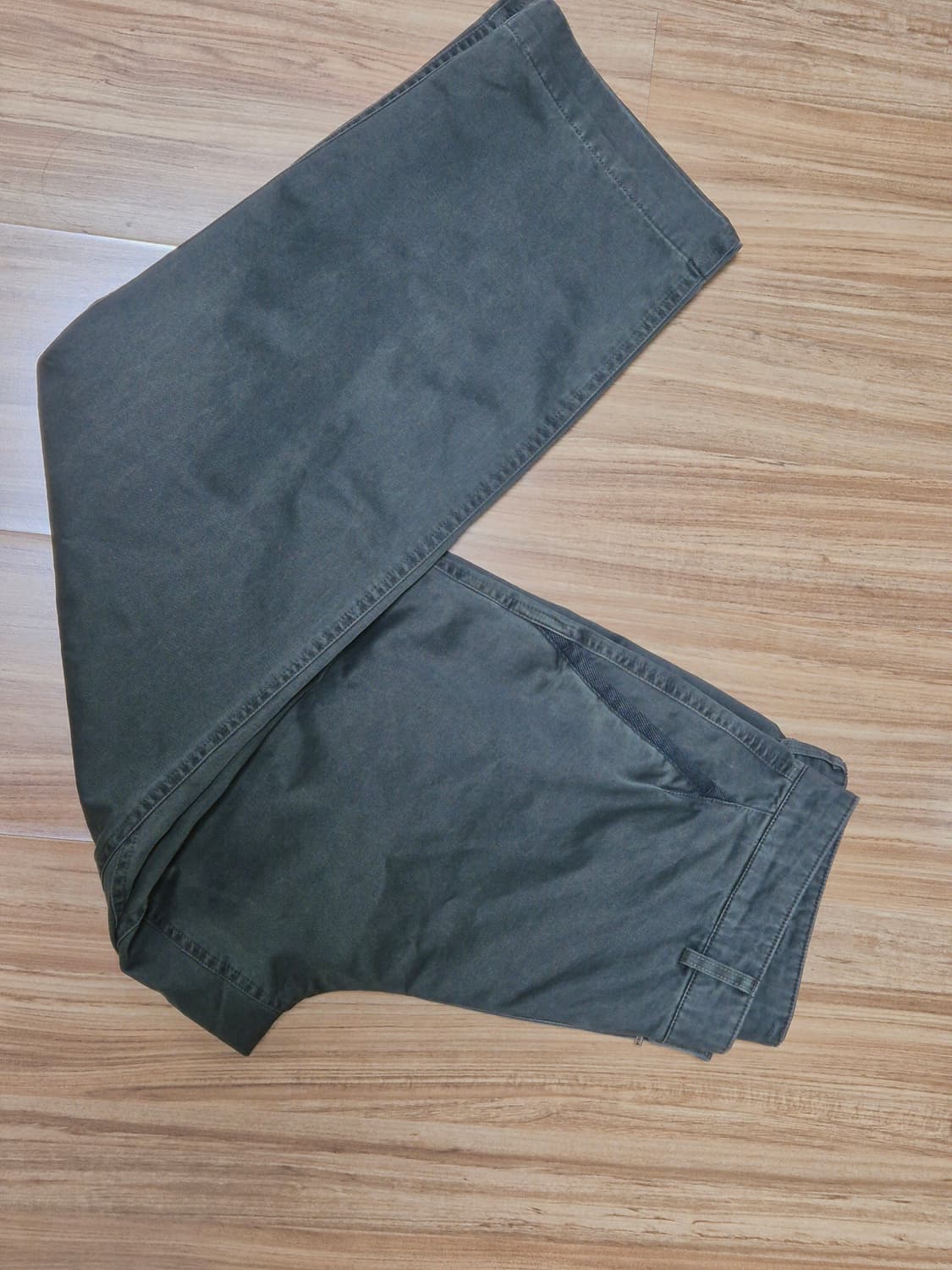 Y-904 코튼 드릴 레귤러 치노 다잉 카키 상품이미지4