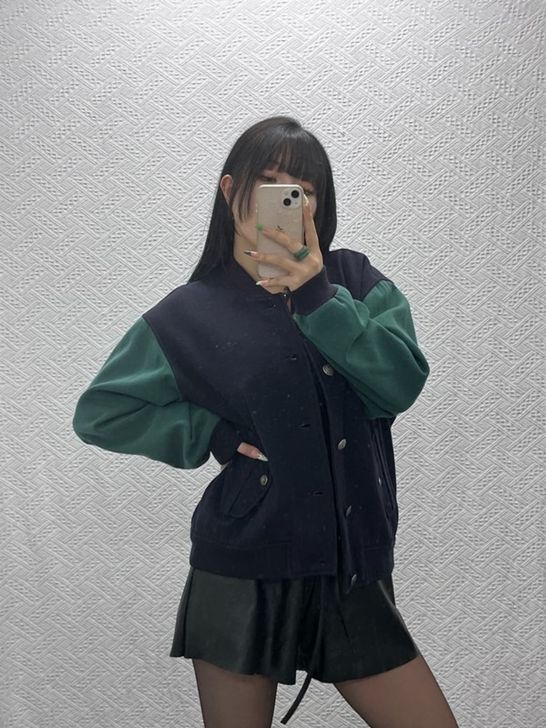 아디다스 레트로 90's 딥그린 슬리브 바시티 자켓 105 C09275 상품이미지2