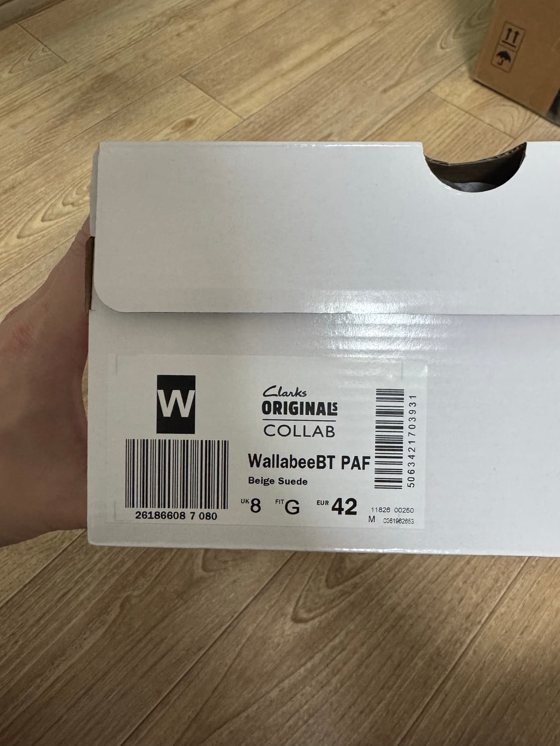 [42](새상품) 클락스 파프(paf) 왈라비 베이지 스웨이드 상품이미지3