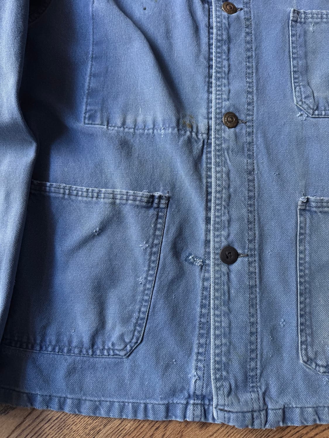 [M]90's 빈티지 페이딩 프렌치 워크자켓 상품이미지4