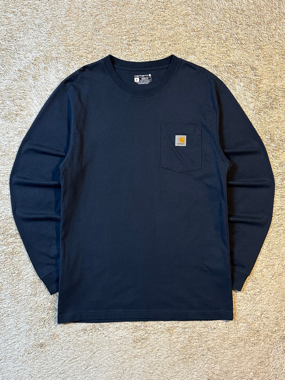 칼하트 CARHARTT 루즈핏 포켓 롱슬리브 긴팔 네이비 상품이미지1