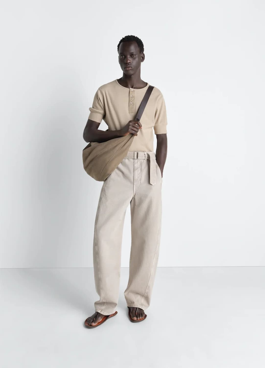 [M,L,XL]르메르 26ss RIB HENLEY 헨리 탑/세이지 상품이미지2