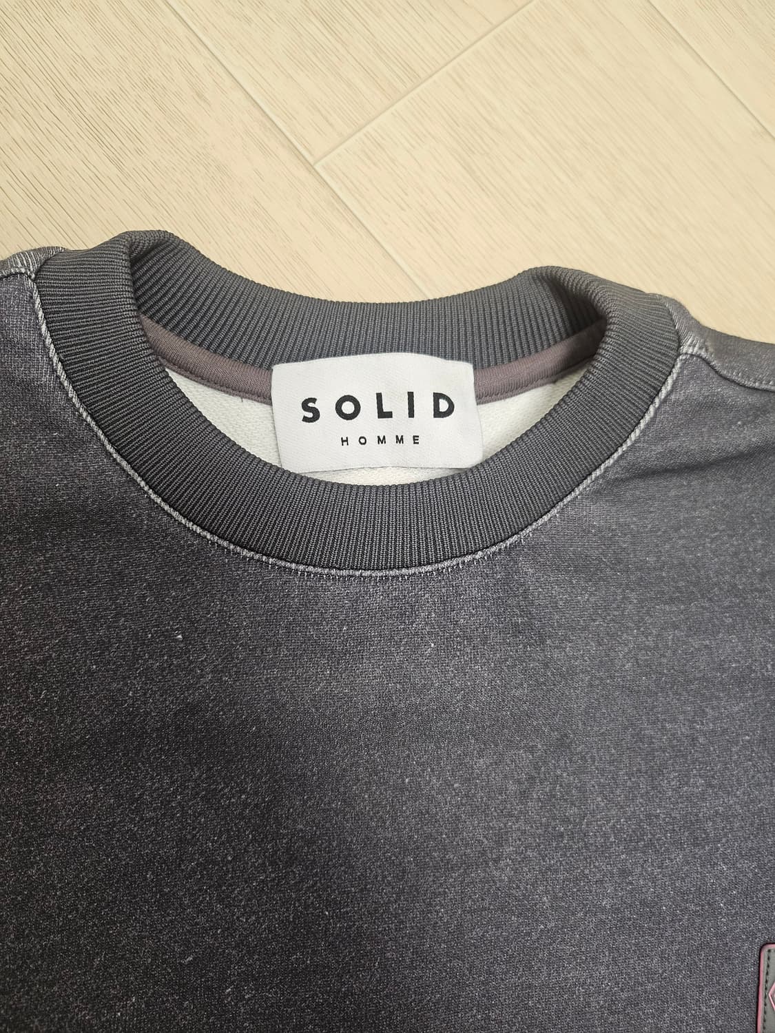 솔리드옴므 워싱 맨투맨 티셔츠 48(105) 상품이미지5