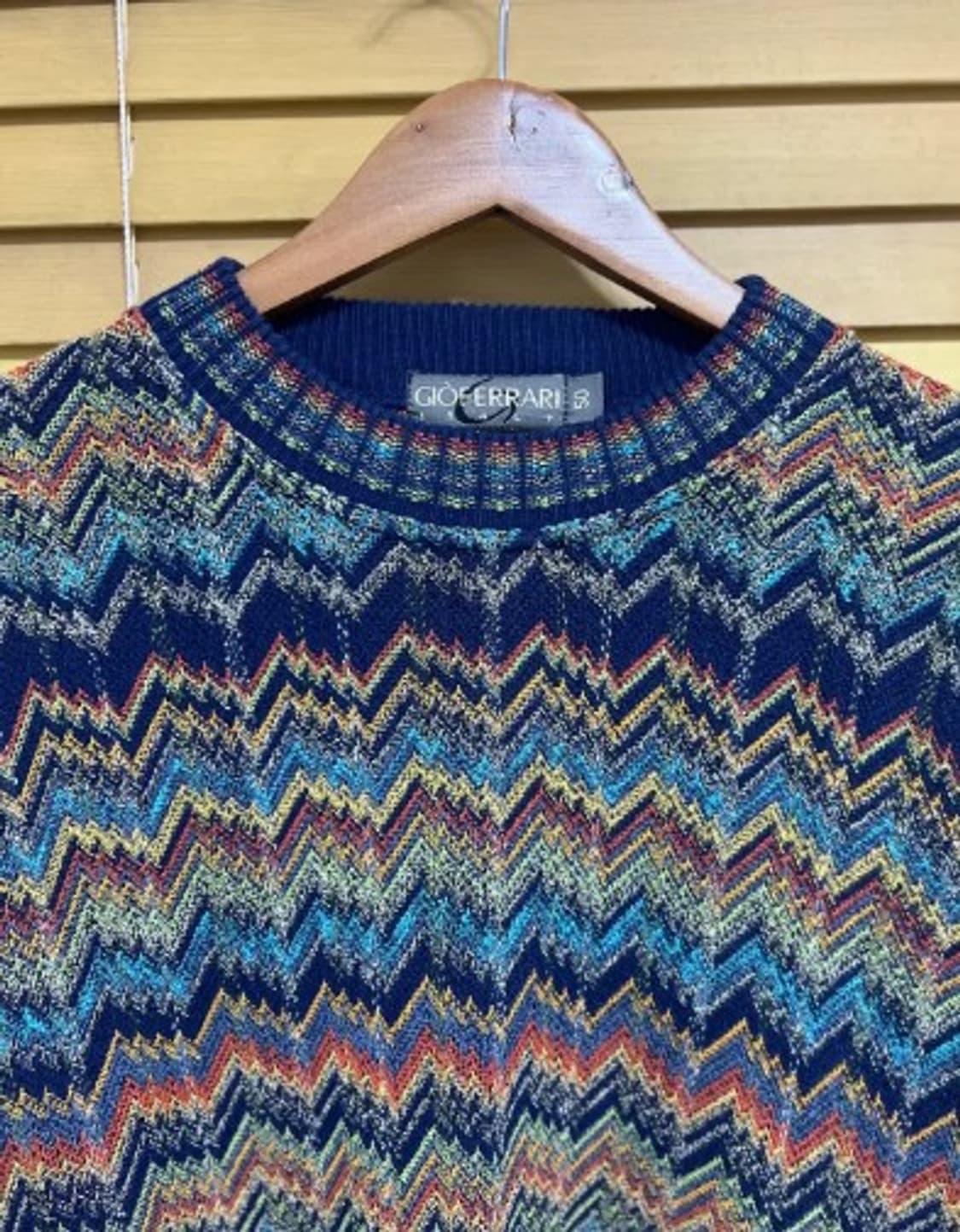 GIOFERRARI지오페라리 남성 에스닉패턴코튼니트 상품이미지1