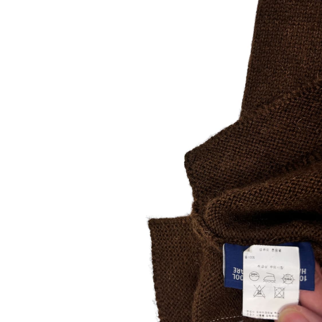 건지울른스 브라운 터틀넥 피셔맨 스웨터 상품이미지5