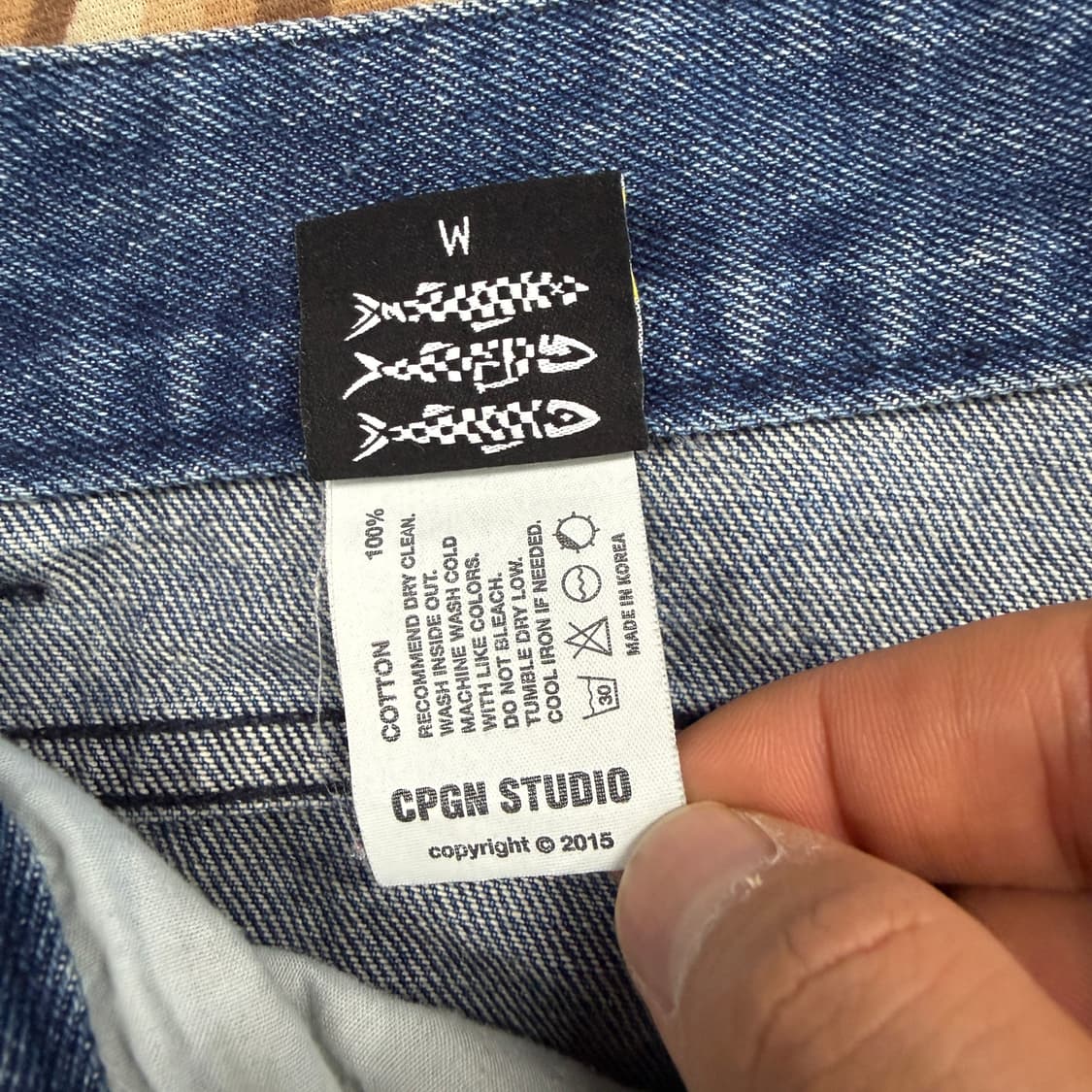 (M)꼼파뇨 카펜터 카고 데님팬츠 상품이미지4