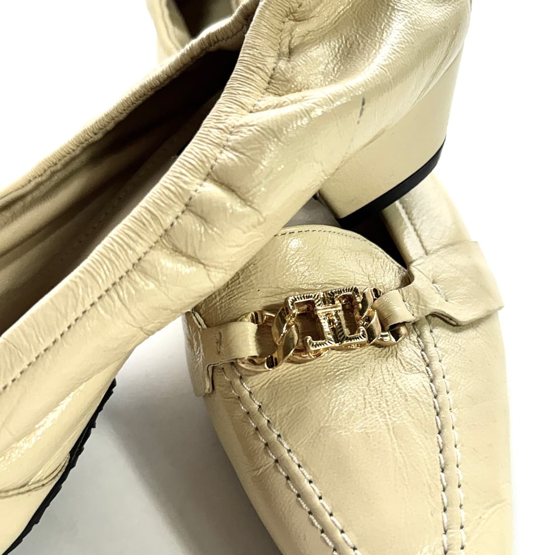 타임 TIME 골드 로고 체인 밴딩 로퍼 상품이미지2